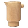 Creative Co-Op Modern Small Stoneware Pitcher or Vase, Putty Brown