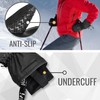 devembr Ski Gloves with Wrist Guards and Undercuff Design, Snowboarding