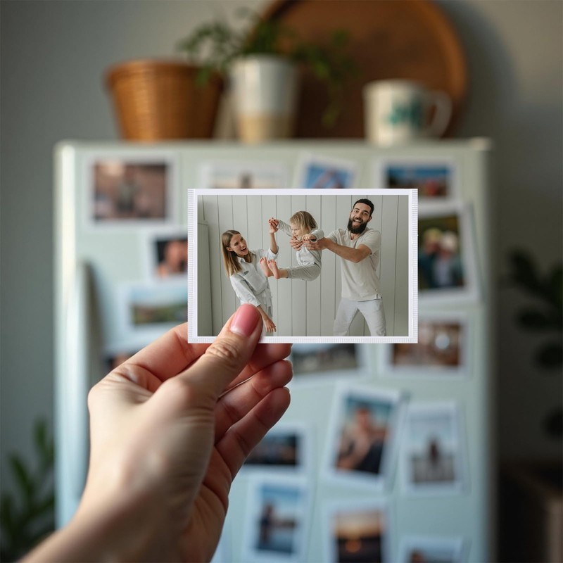 KKJCXY Magnetic Picture Frame, Holds 5X7 Inches Pictures, Reusable White