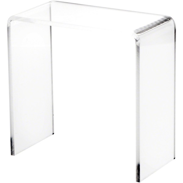 PlyMor Clear Acrylic Vertical Rectangular Display Riser, 7" H x