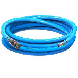 AUPROTEC Compressed Air Hose Set 8 mm Diameter Inner 3 m PVC Hose I with S2000 Safety Coupling for Compressed Air Compressor I AUPROTEC Compressor Hose Highly Flexible