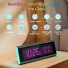 Digital Alarm Clocks for Bedrooms, LED Desk Clock with RGB