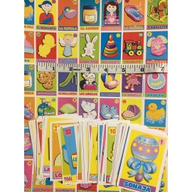 Baby Shower 4  Baby Shower Mexican Loteria Poster Sheets to Make Boards + Deck SPANISH