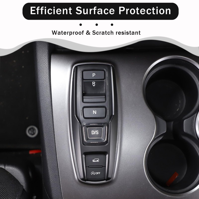 HIRUFAIT Gear Shift Button Frame Trim for Honda Pilot 2016-2022/