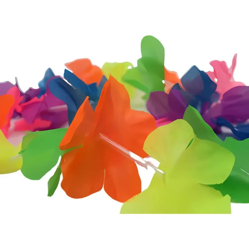 Collares De Fiesta Con Flores Hawaianas Xx Zi