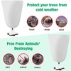 8 Pcs Plant Covers Freeze Protection 35.4" x 59", White