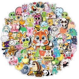 Cute Animal Stickers 200 Pcs/Pack for Kids - Assorted Designs for Laptops, Water Bottles, Journals and More (Cute)