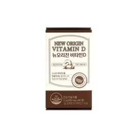 New Origin Button Mushroom Vitamin D 60 Tablets 1 Box / 뉴오리진 양송이버섯 비타민D 60정 1박스