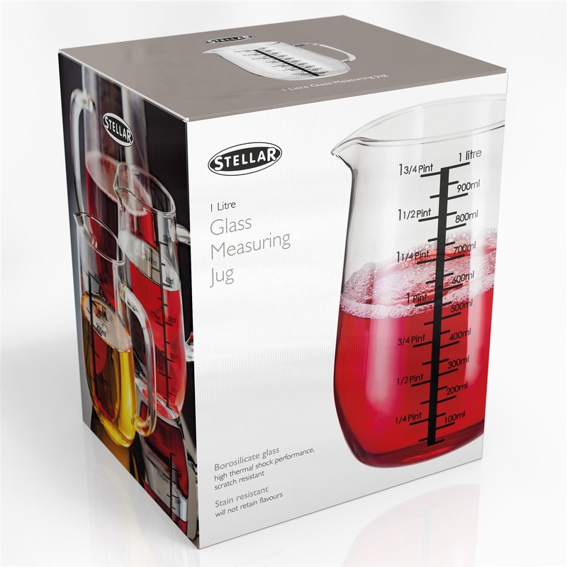 Stellar Kitchen, Glass Measuring Jug, 1L