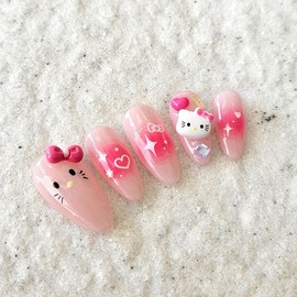 Cheek Handmade Nail Tips - Oval / 치크 수제네일팁 - 오벌