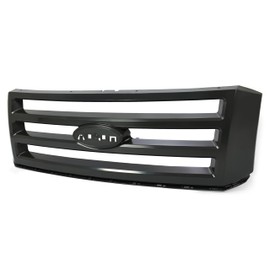 KUAFU Front Grille Grill Compatible with 2007-2014 Ford Expedition Replacement for 7L1Z-8200-CPTM FO1200496 Bumper Upper Hood Grille -Dark Gray