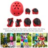 7pcs/set Children Safety Helmet Knee Elbow Pad Sets Breathable Riding