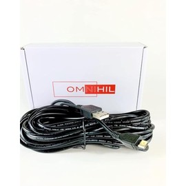 OMNIHIL 30 Feet Long High Speed USB 2.0 Cable Compatible with ITEKNIC BH004,BH003,BH001 TWS Bluetooth Earbuds