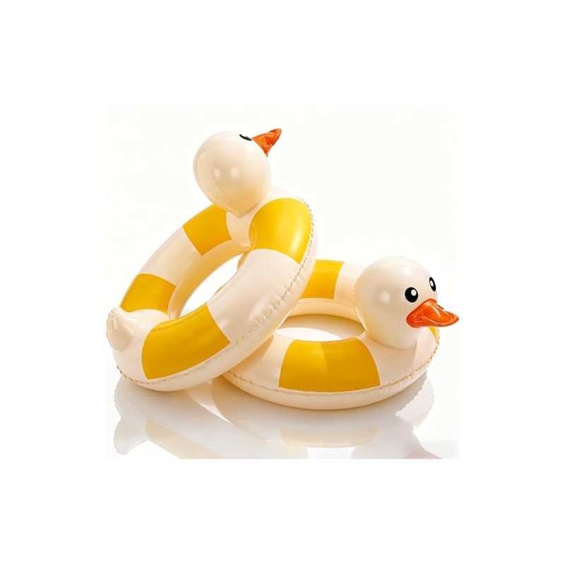 2-Pack Duck Pool Float - Fun Floaties Inflatable Swimming Pool