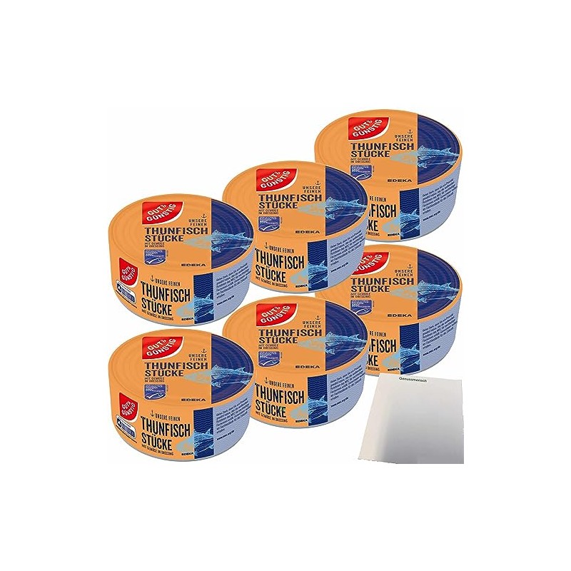 Gut&Günstig Tuna Pieces with Vegetables in Dressing Pack of 6
