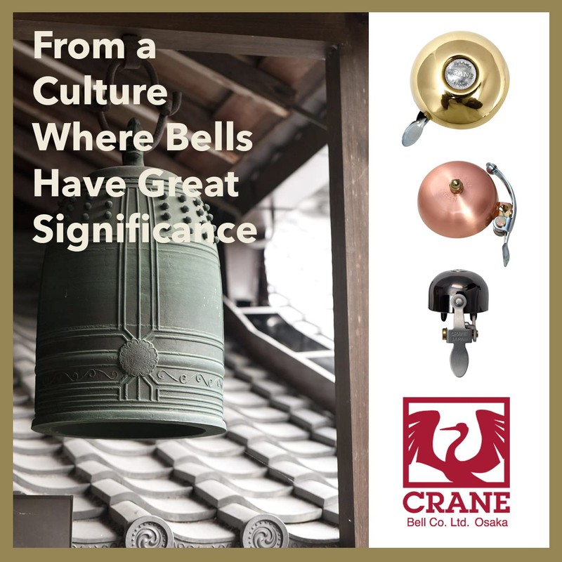 Crane E-ne Polished Brass Bicycle Bell