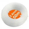 Zeqeey 2.4mm 0.095inch 50m 164ft White Round Nylon Grass Strimmer