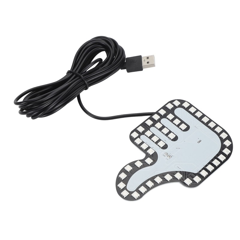 Car Hand Gesture Light LED Sign Finger Light Window Gesture