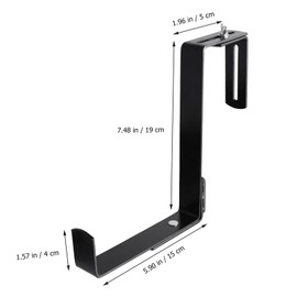 Kisangel 1 Pair Planter Box Brackets Flower Box Hanging Brackets Decorative Flower Pot Holder for Outdoor Planters(with 2 Anchors)