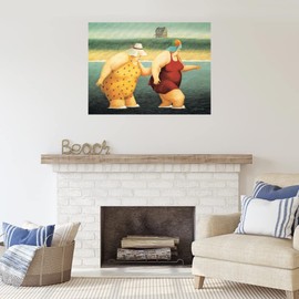 Fine Art Canvas Judy and Marge Canvas Wall Decor by Artist Lowell Herrero for Living Room, Bedroom, Bathroom, Kitchen, Office, Bar, Dining & Guest Room - Ready to Hang - 32 in x 24 in