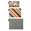 LOQI Pop Zip Pockets (Set of 3), Multicolor