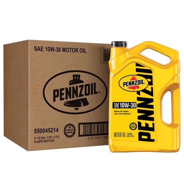 Pennzoil Pennzoil Motor Oil 10W-30 Motor Oil, 5 Quart (3