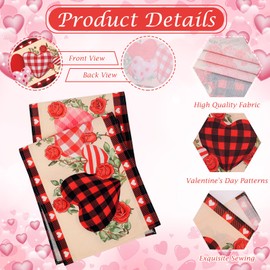 Tetutor Valentines Day Table Runner 13 x 72 Inch, Love Heart Valentine Table Runner Valentines Day Decorations, Kitchen Dining Table Decorations