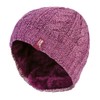 HEAT HOLDERS - Womens Thermal Fleece Lined Cable Knit Winter
