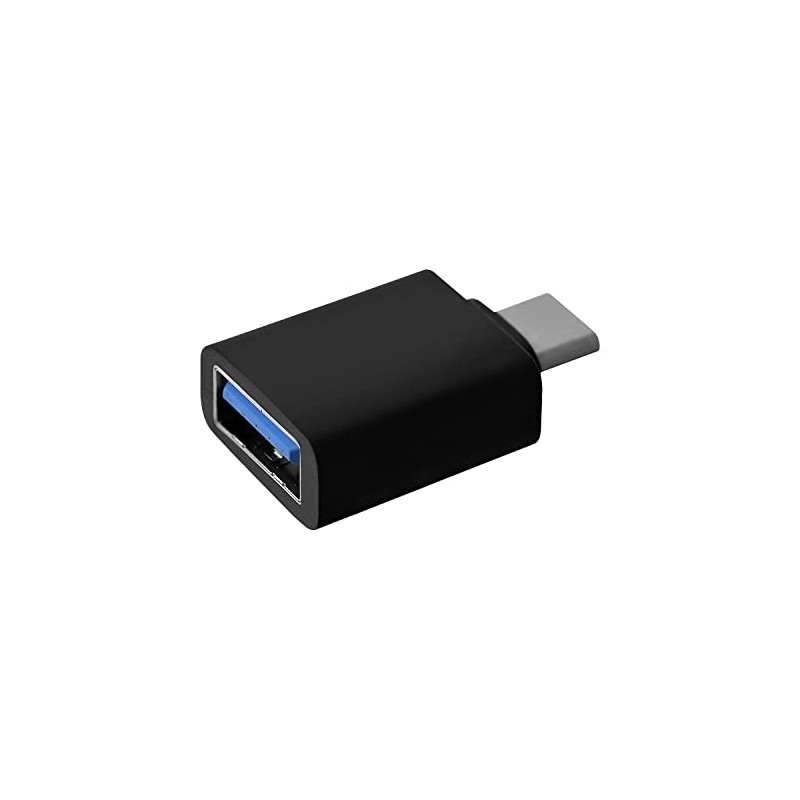 V7 USB-C to USB-A Adapter, Black Thunderbolt 3 Compatible USB-C