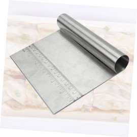 LABRIMP Kitchen Multi-Purpose Stainless Steel Scraper Cutter for Pizza Dough Griddle Cooking and Vermicelli Essential Food Prep Tool for Home and Restaurant Use