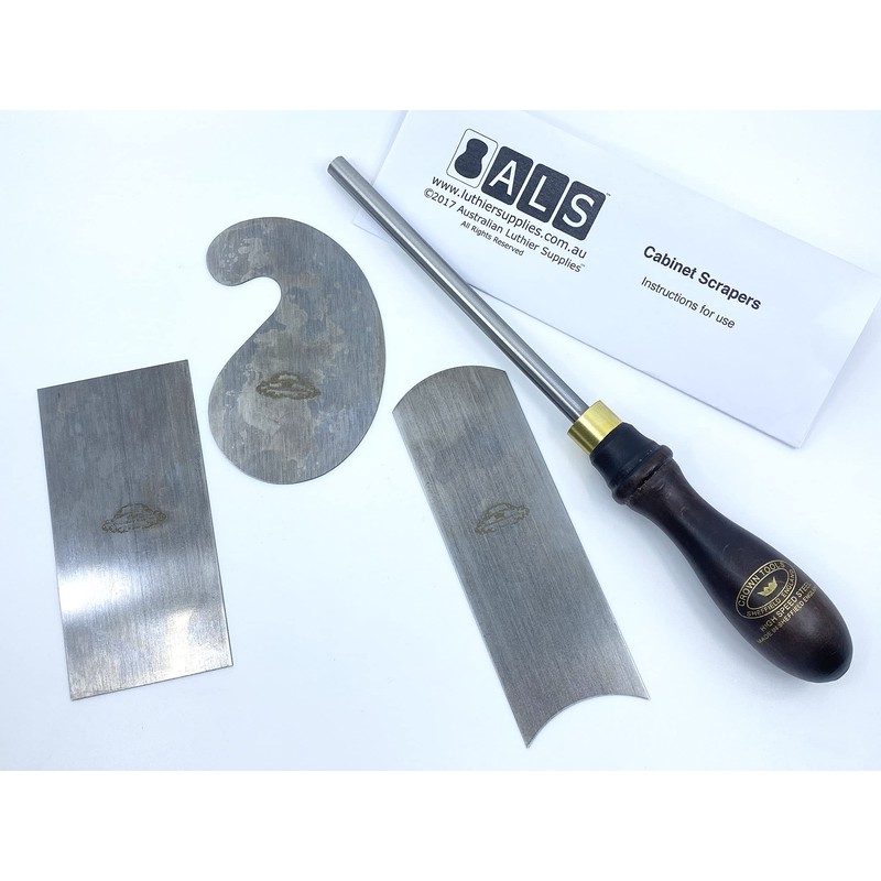 ALS Cabinet Scrapers & Burnisher Set of 4 with Instructions