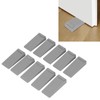 10pcs Door Stoppers Overlapping Grey Elastic Thick Noise Elimination TPR