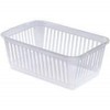 Plastic Handy Basket Storage Basket Great for Bathrooms,Bedroom and Kitchen-37CM-(CLEAR)