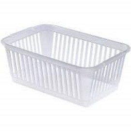 Plastic Handy Basket Storage Basket Great for Bathrooms,Bedroom and Kitchen-37CM-(CLEAR) (1)