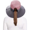 Rosoz Ponytail Sun Bucket Hats for Women UV Protection Foldable