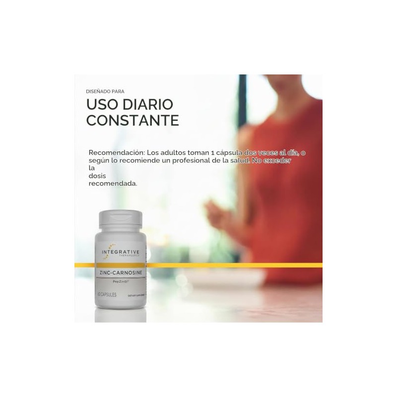 Integrative Therapeutics - Zinc-Carnosine - PepZin GI Brand - 60
