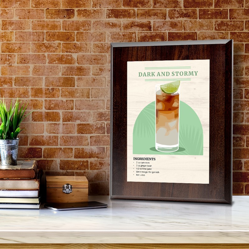 Designs ByLITA Dark and Stormy Decorative Wall Plaque With Easel