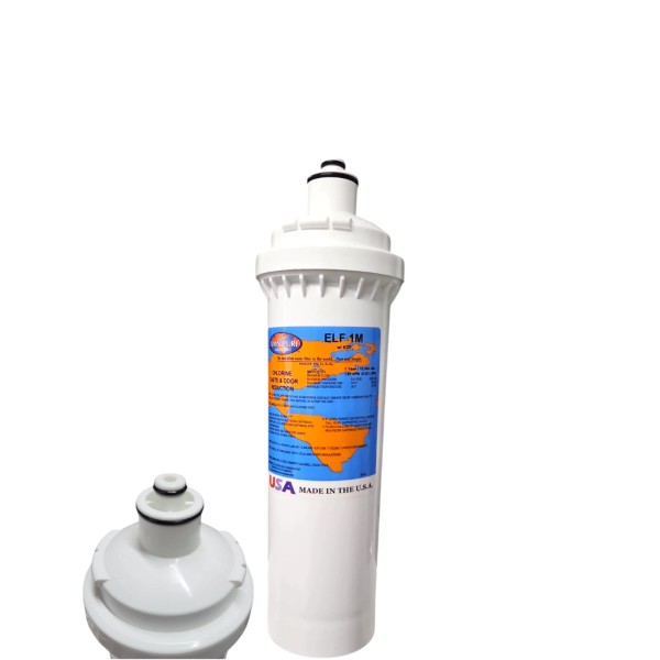 Omnipure ELF 1M-KDF 4" x 12.5" 1 Mic Carbon Block