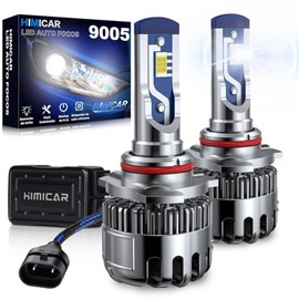 9006 LED Canbus para Auto, 6500K Luz Blanca, 24000LM, Kit De Conversión De Faros Delanteros 9006 HB4 LED, 400% Más Brillo, Haz Alto/Bajo y Luz Antiniebla, Plug and Play (2 Unidades)