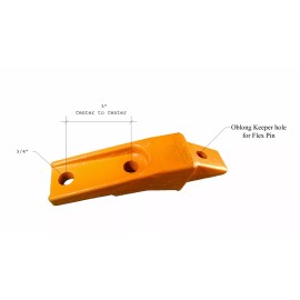 Quality Aftermarket 4 Flush Mount Skid Steer Bucket Bolt-On Shank w Hardware, Fits Bobcat - 6737324