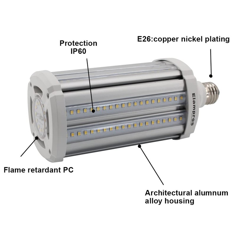 54W LED Corn Light Bulb Super Bright (400 Watt Equivalent)7020High