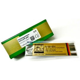Antilope Jewelers Saw Blades #2/0 Jewelry Making Pack of 144 pcs. Made in German