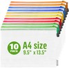 10 Pack A4 Mesh Zipper Pouch Bags - Plastic Zipper