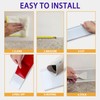 Tridotpul Vinyl Wall Base Baseboard Molding Trim 4" Flexible Self