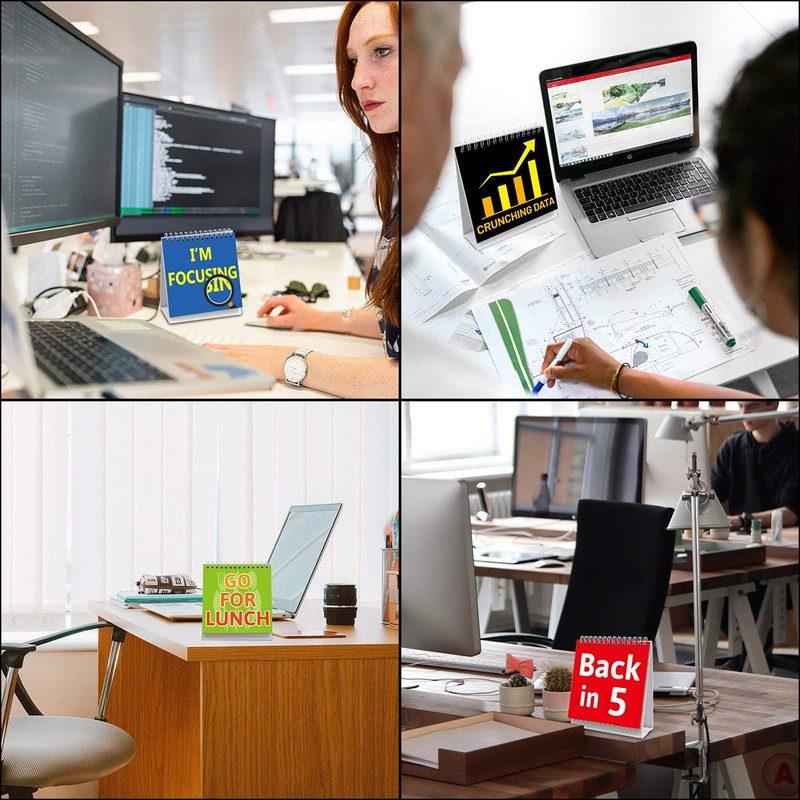 Fancy Land Funny Desk Signs 30 Different Fun and Flip-Over