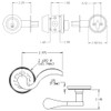 FPL Bordeaux Passage Right Hand Lever Set and Atlantis Deadbolt