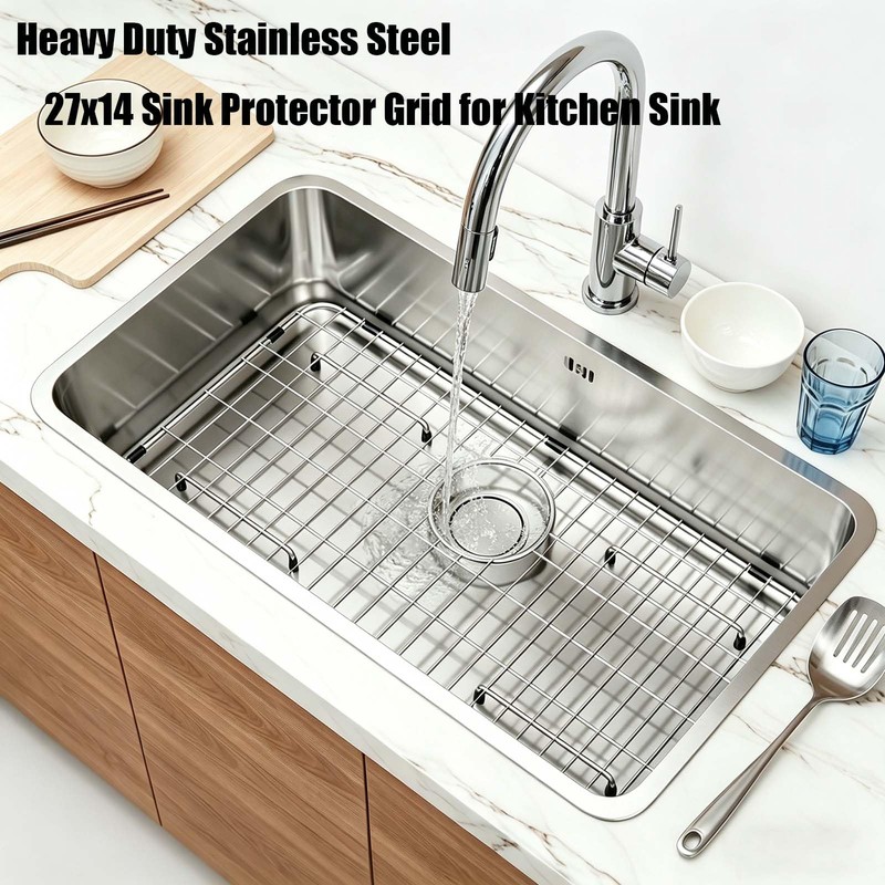 Sink Protectors for Kitchen Sink Bottom, 304 Stainless Steel 27