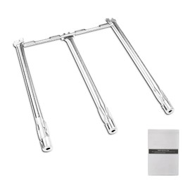 GRISUN 69787 Grill Burner for Weber Spirit 300, Spirit II 300 Series - Spirit E310 E320 S310 S320 E330 S330 SP330 Gas Grill with Front Control(2013 and Newer), 304 Stainless Steel, 18 inch