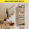 Mefirt 8 Tier Clear Over the Door Shoe Organizer with