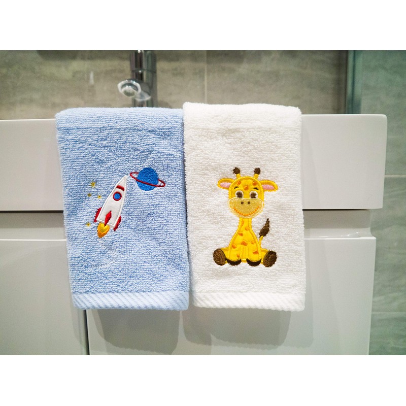 Lex's Linens Pack of 2 Kids Face Cloth (1 of